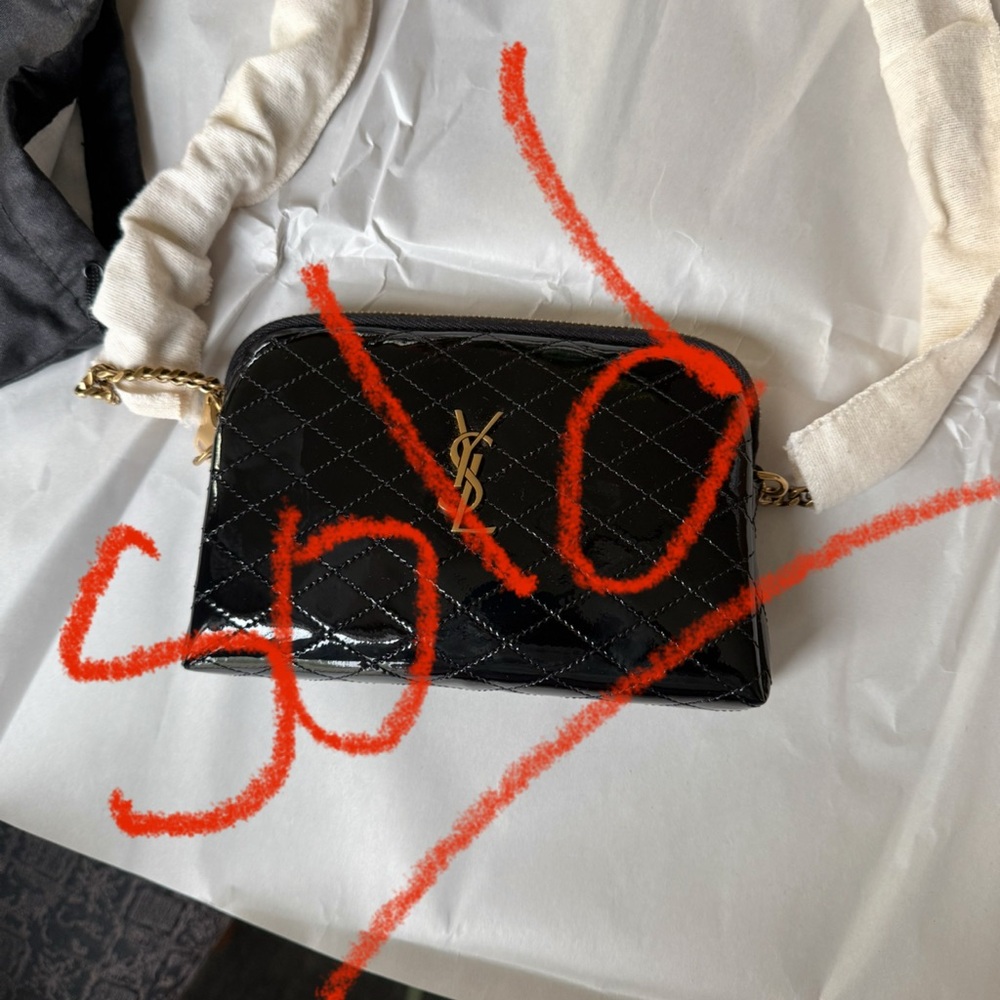 Saint Laurent Quilted Black Crossbody Bag NWT!